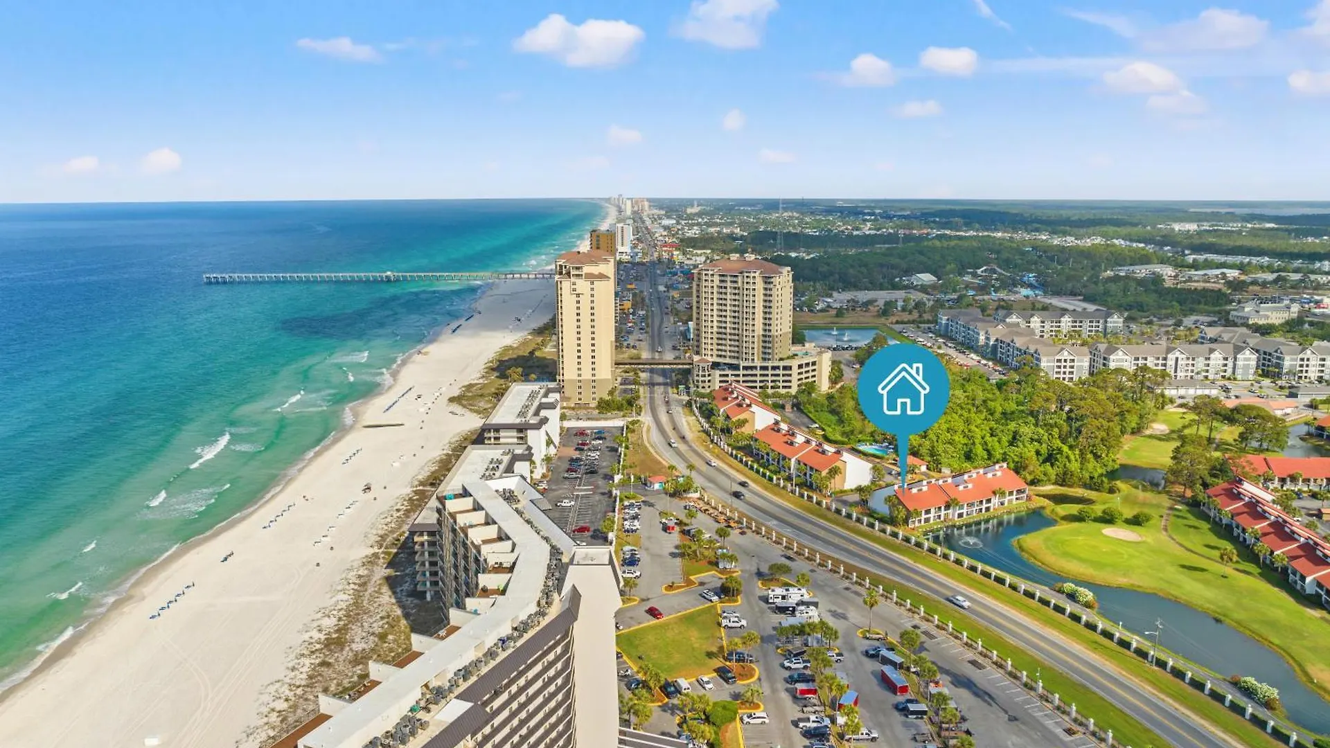 One More Round! 3Br 3Ba Sleeps 10! 11 Pools! Golf Courses! Tennis Courts! Panama City Beach 0*,